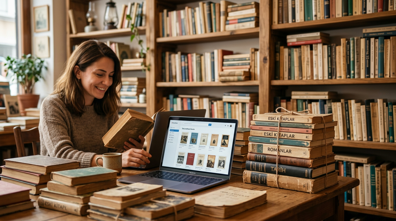 Illustration for blog section about: İkinci El Kitap Platformları, image 1