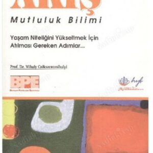 Akış Mutluluk Bilimi - 2005 basımı nadir kurgu dışı kitap kapağı